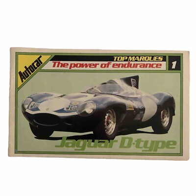 Jaguar D Type Autocar The Power Of Endurance Top Marques Publication