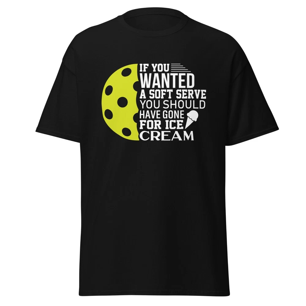 Pickleball Soft Serve T-Shirt Ice Cream Funny Pickleball Unisex Cotton Tee Pickleball Soft Serve T-Shirt Ice Cream Funny Pickleball Unisex Cotton Tee