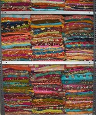 MULTI WHOLESALE LOT OF 50 INDIAN WEDDING DUPATTA VINTAGE EMBROIDERY SCARF HIJAB