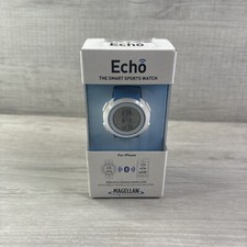 NEW Magellan Echo Smart Sports Fitness Watch Blue/White Bluetooth iPhone droid