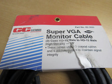 6x 10FT Feet 15 Pin SVGA VGA Monitor Male To Male M/M Cable Cord for PC TV Black