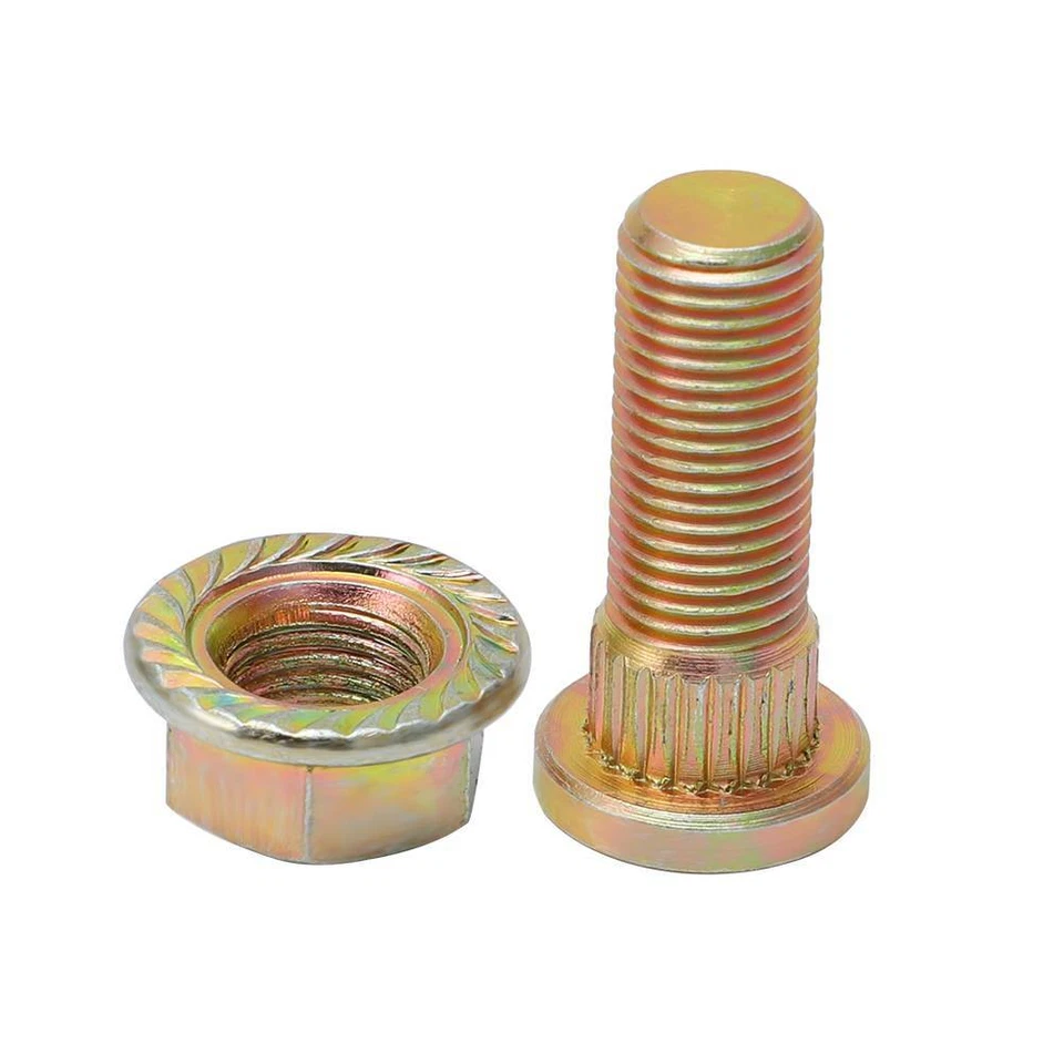 4Pcs Front & Rear 3/8" Wheel Studs + Nuts For Polaris Sportsman -7515513 7547237 - Изображение 4 из 4