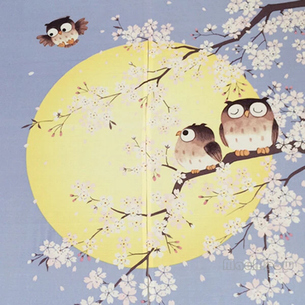 Tapiz de panel divisor de habitación cortina puerta puerta estampado flor luna decoración del hogar NE Foto 2 de 2