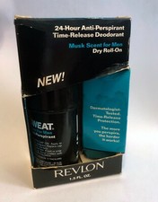 Revlon No Sweat Dry Roll-On 24 Hour Anti-Perspirant Time Release Deodorant NOS
