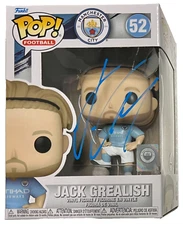 Jack Grealish Manchester City Signed Funko Pop #52 BAS Beckett