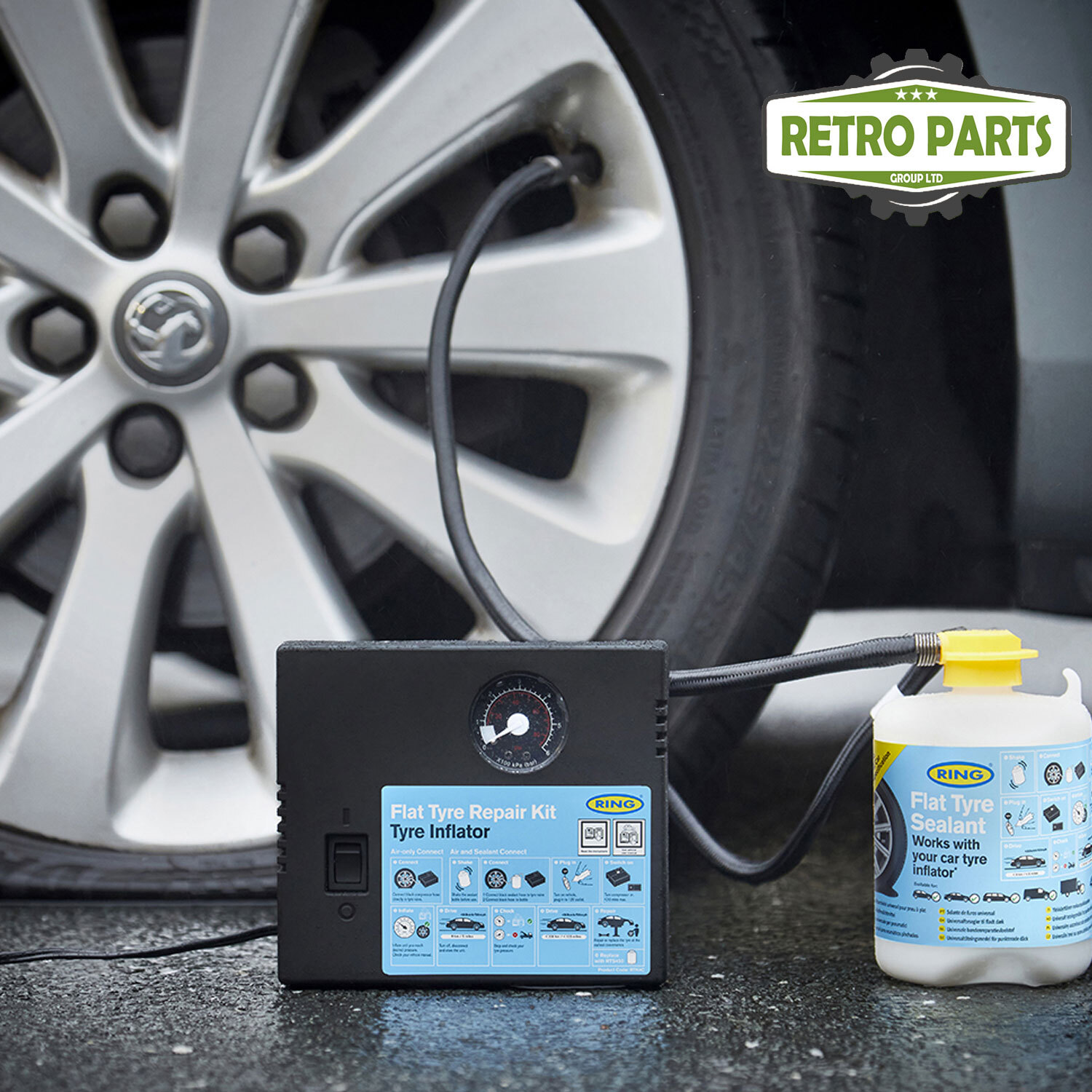 Emergency Flat Tyre Repair Kit For Fiat Spare Wheel Alternative DIY eBay