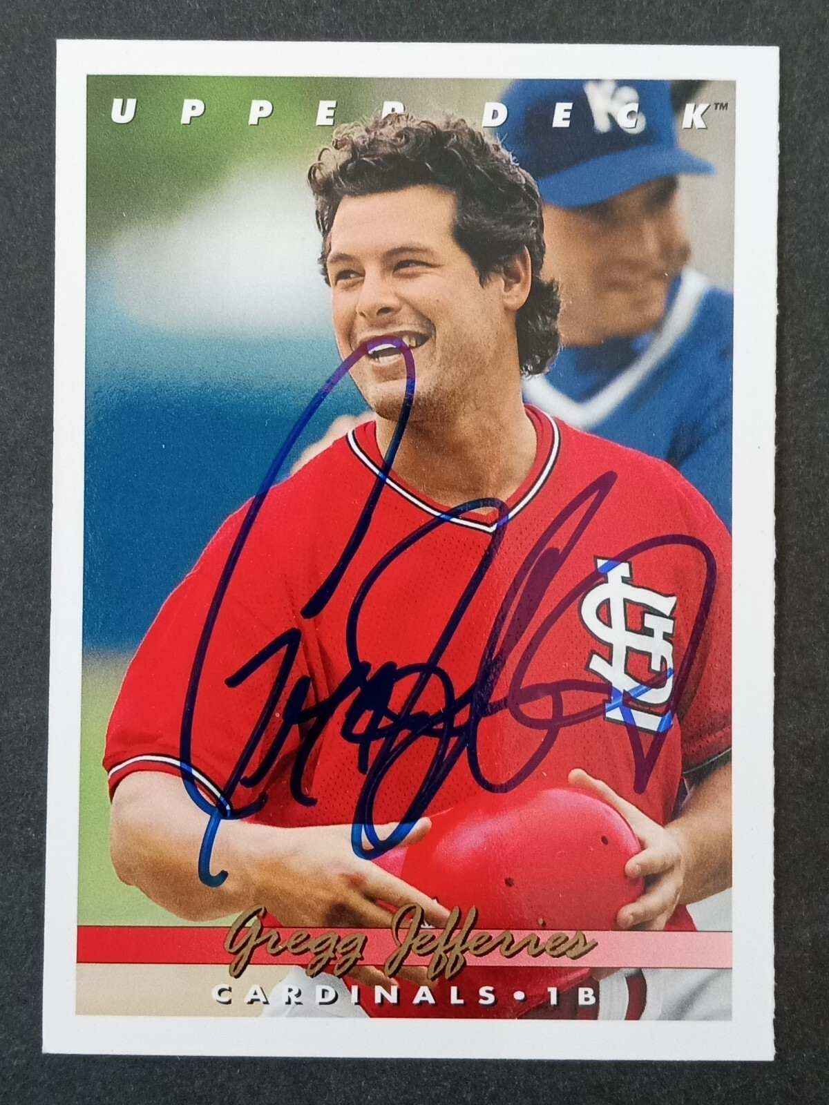 1993 Upper Deck SIGNED: Gregg Jefferies, CARDINALS #545