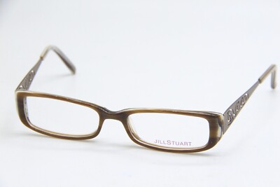 JILL STUART JS 225A-2 HAVANA BROWN HORN AUTHENTIC FRAMES EYEGLASSES 50-16