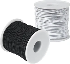 Elastic String for Bracelets Making -  2 Rolls 1.2MM Bracelet String Elastic Tot