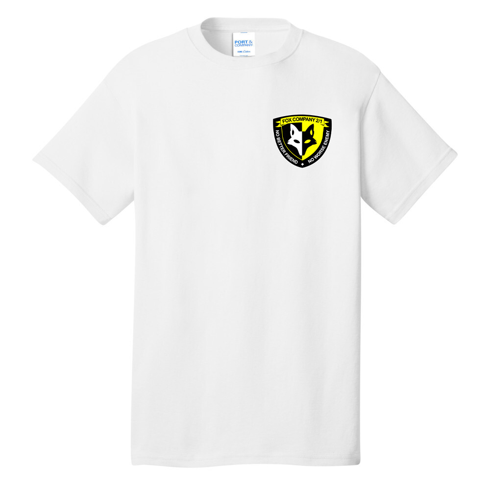 2nd Battalion 1st (2/1) Fox Company WWII War Veteran White T-Shirt
