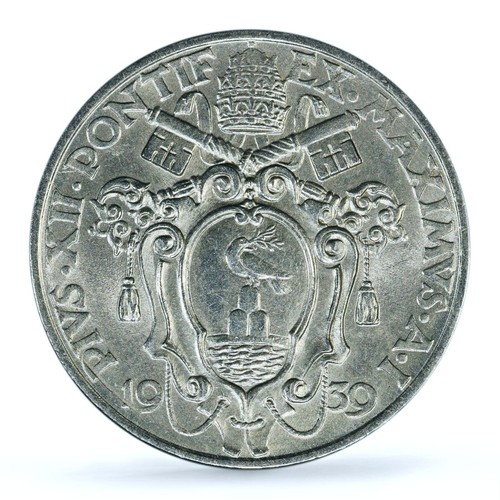 Italy Vatican 20 centesimi Pope Pius XII Saint Paul MS65 PCGS nickel coin 1939 - Picture 2 of 4