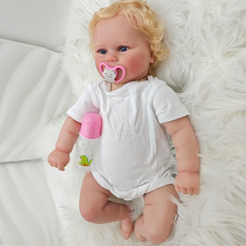 Smiling 24" Reborn Baby Doll Weighted Maddie For Girl Princess Toddler Adorable - Picture 7 of 8
