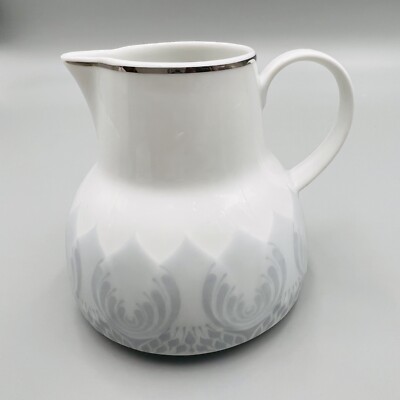 Bjorn Wiinblad Lotus Creamer White Gray Rosenthal Studio Germany Porcelain
