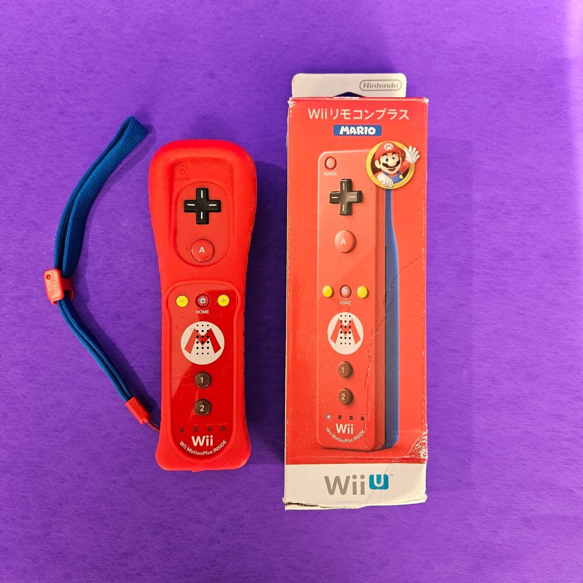 Official Wii Remote Mario Nintendo Motion Plus Inside 👾 Wii U OEM