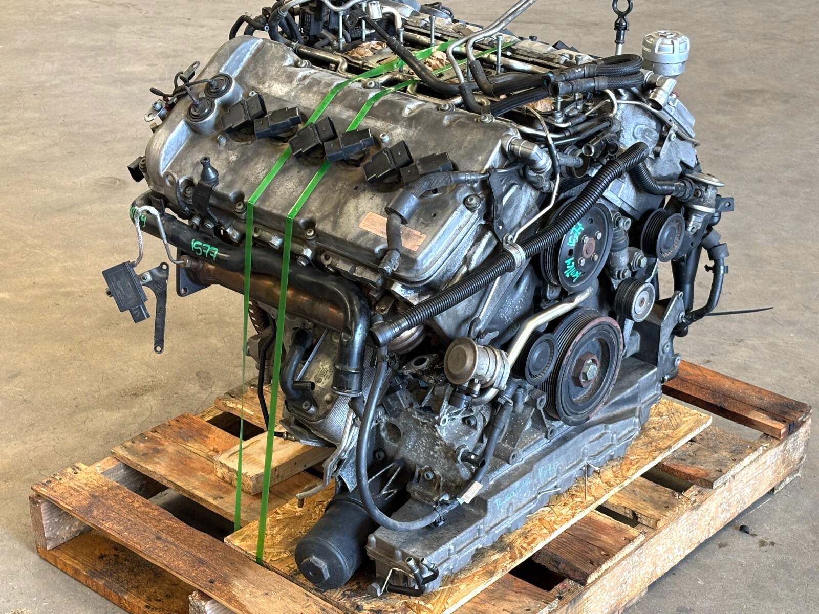 03-07 Bentley Continental GT 6.0L W12 Engine Motor Block Assembly 123k 1577 OEM