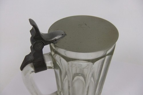 Old Lidded Beer Tankard Stein Beer Mug (12) - Picture 8 of 22