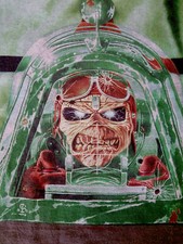 IRON MAIDEN 2019 Legacy of the Beast Tour T-Shirt S Olive Green Aces High