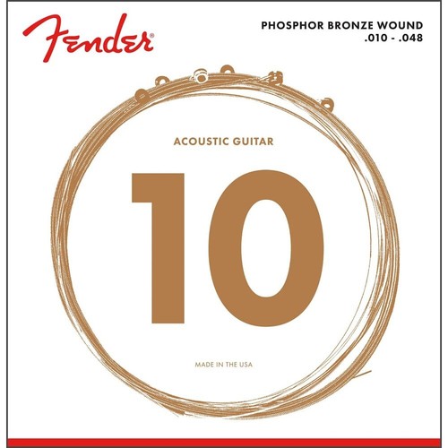 Fender 60XL Phosphor Bronze Acoustic Guitar Strings 10-48 - 第 1/2 張圖片