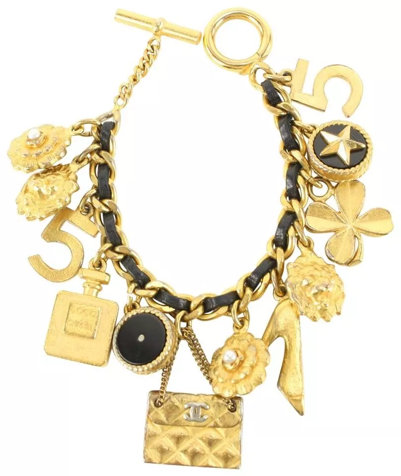 Vintage chanel hotsell charm bracelet