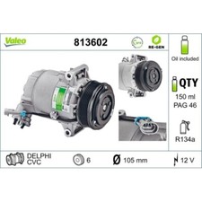 813602 VALEO Kompressor, Klimaanlage VALEO RE-GEN - AT