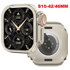 Metal Full Cover Protective Case For Apple Watch Series 10 46mm 42mm iwatch S10