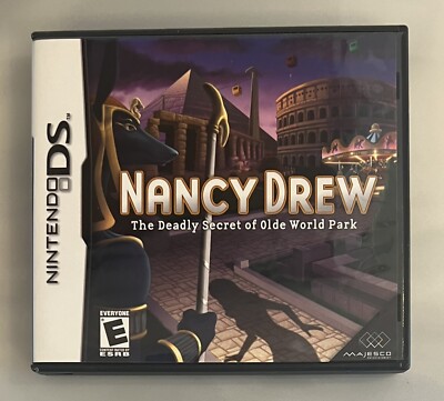 Nancy Drew: Deadly Secret of Olde World Park (Nintendo DS, 2007) CIB Complete