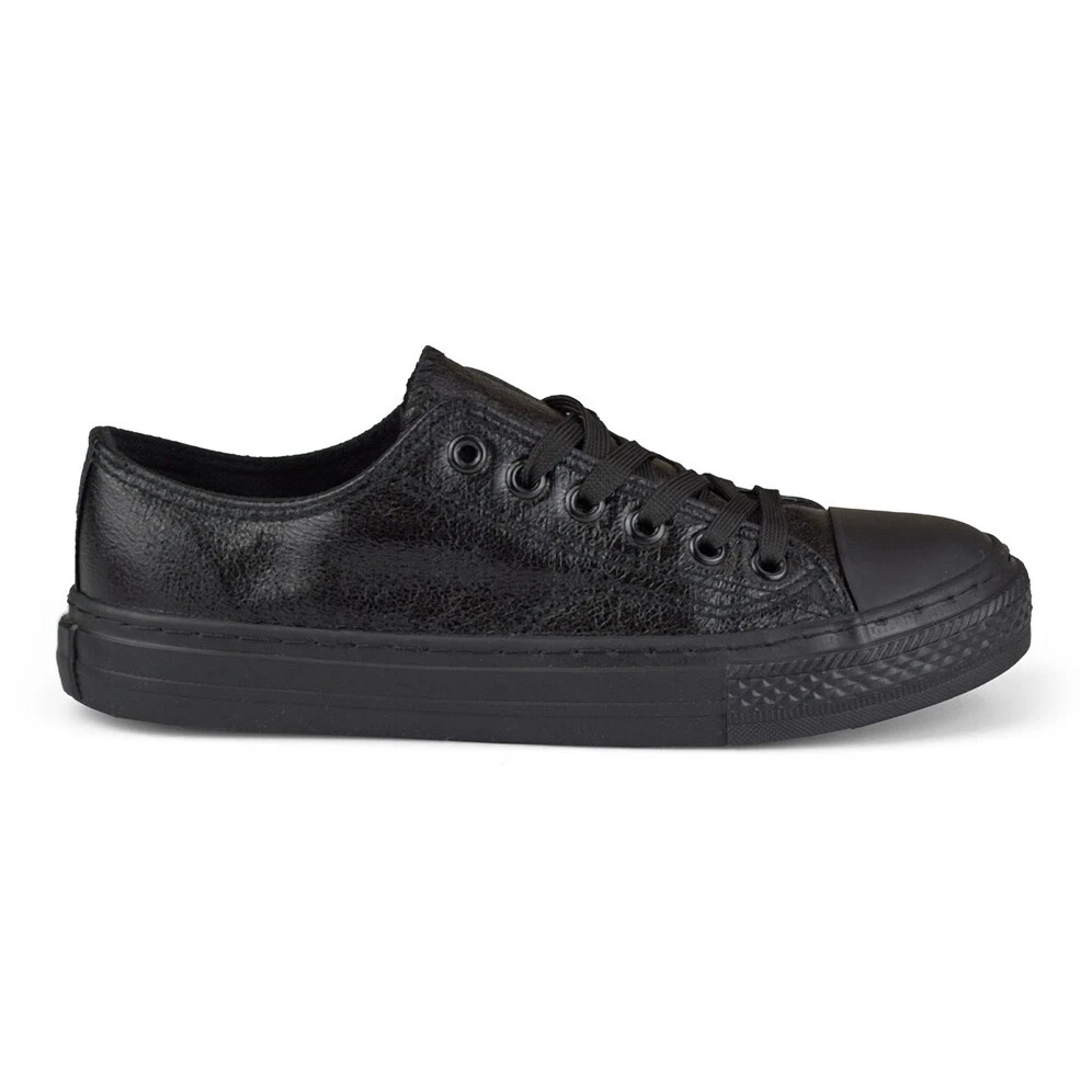 Shiny black sneakers clearance
