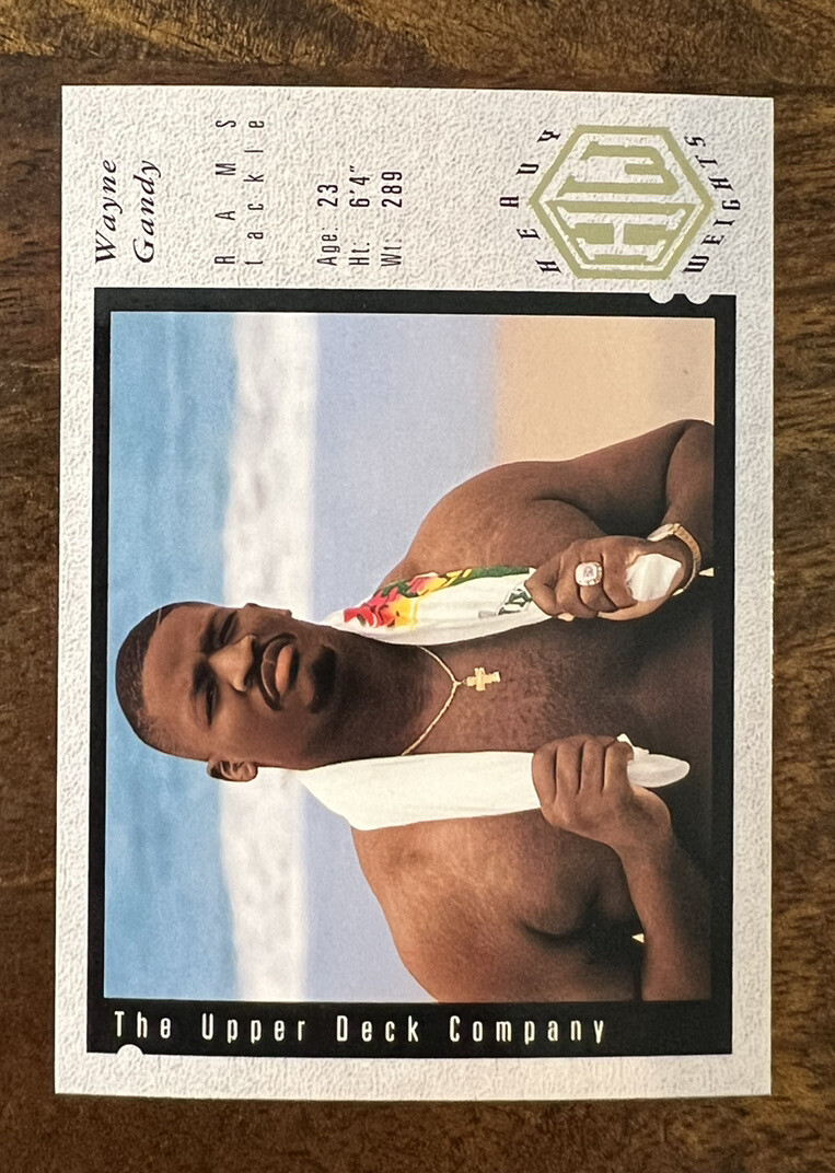 1994 Upper Deck Football Card #37 Wayne Gandy HW