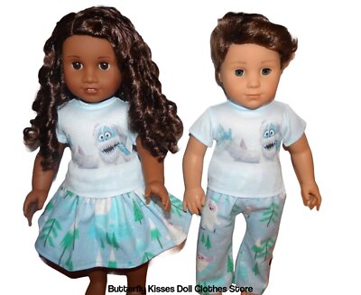 DOLL CLOTHES HANDMADE FITS 18'' AMERICAN GIRL ABOMINABLE SNOWMAN BUMBLE OUTFITS 