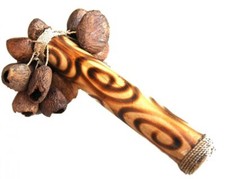 Terrapin Trading Fair Trade Indonesian Balinese shakers rattle/seed stick/calaba