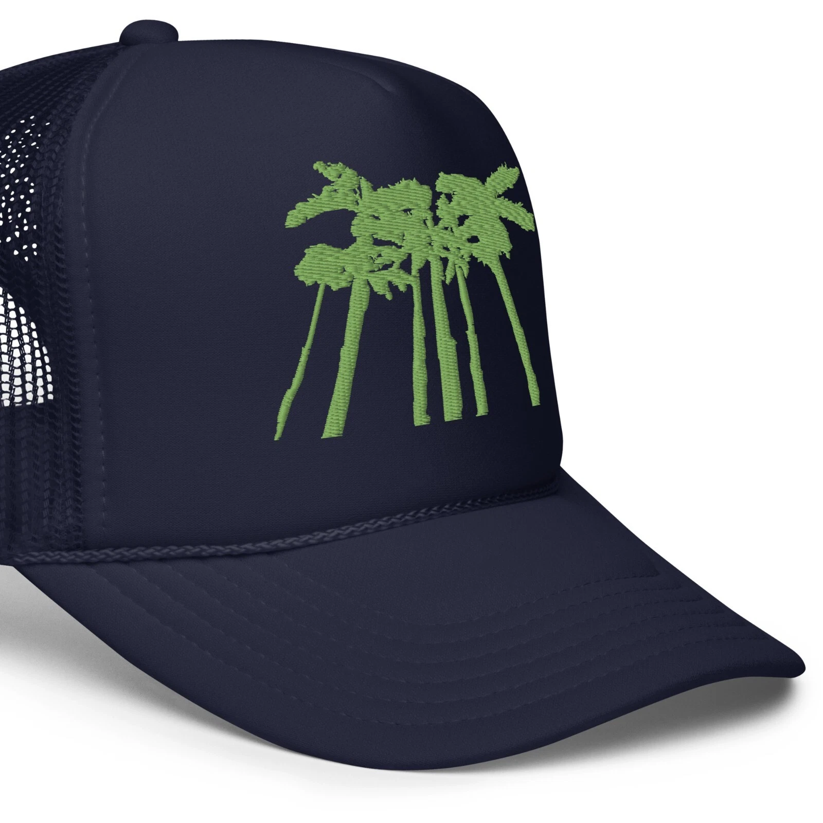 Palm Trees Embroidered Foam trucker hat