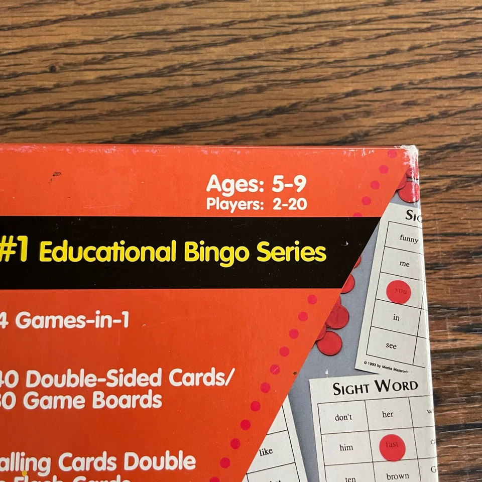 QUIZMO Sight Word Set 2 Bingo Game Learning Advantage 8213 Ages 5-9 - Image 4 of 4