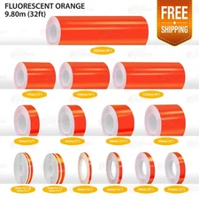 BRIGHT ORANGE PIN STRIPE Car Model Streamline Adhesive TAPE Decal Vinyl Sticker
