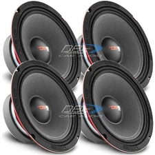 4x DS18 8" Midrange Speakers PRO-X8MSE 275w Rms 8-ohm Sealed Back Loudspeaker