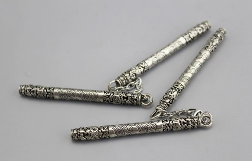 2 x Nunchaku Metal for 1/6th Scale 12" 1:6th Doll - Picture 2 of 13