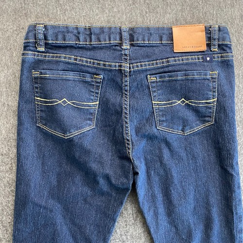 Lucky Brand Jeans Girls Size 16 30x29 Dark Blue Wash Zoe Skinny Stretch Denim - Picture 6 of 12