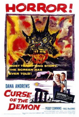 67145 Curse of the Demon Dana Andrews Peggy Cummins Wall Decor Print Poster