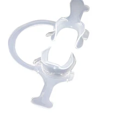 1x Orthodontic Dental Plastic Mouth Opener Cheek Retractor with Handle C–shape