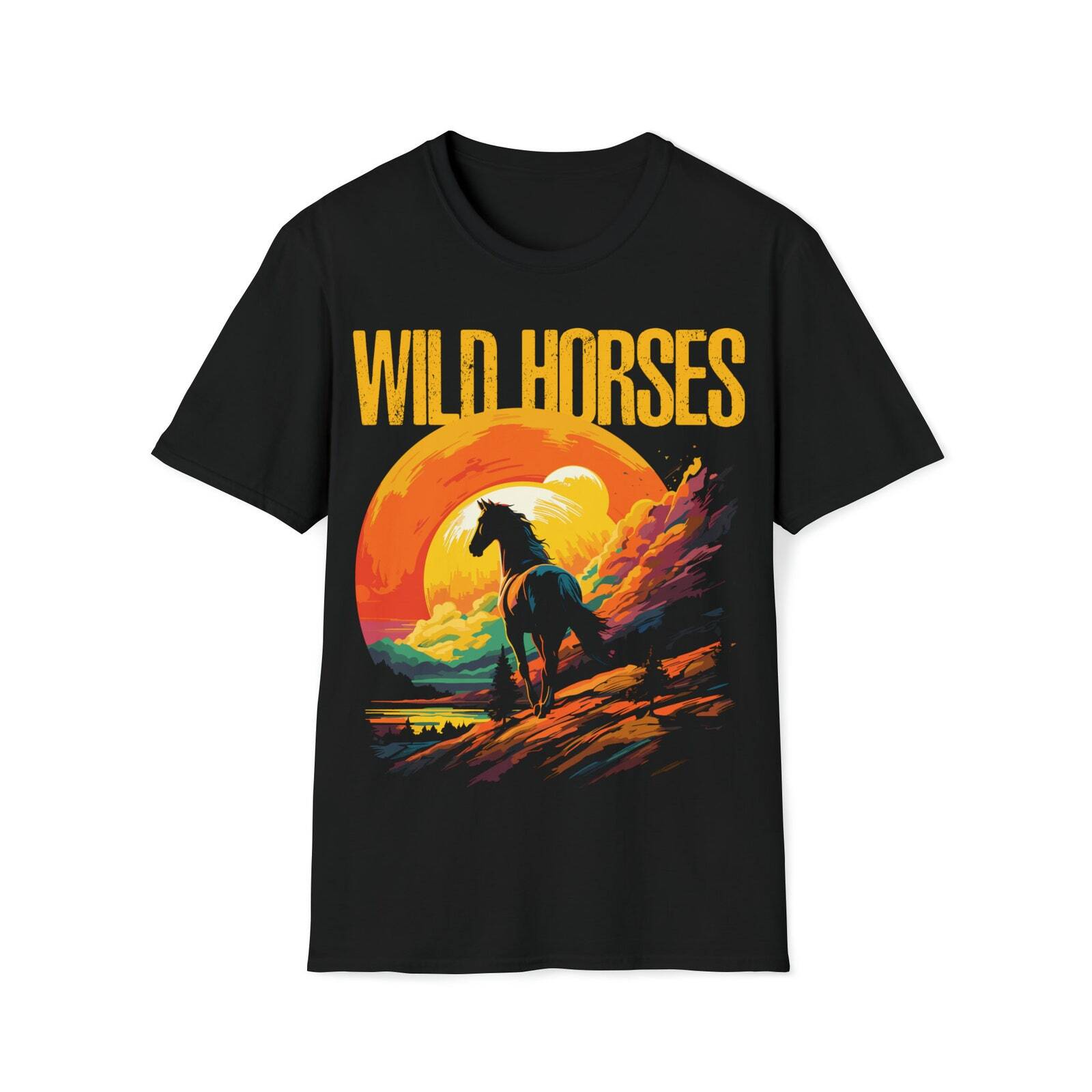 Wild Horses Tshirt gift for him tshirt gift for her dad tshirt mom tshirt Horses