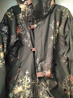 Bonfire Snowboard Blur Jacket SM Green Multi-Colored Ski