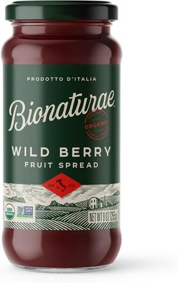 Bionaturae Organic Wild Berry Fruit Spread - Jelly Organic, Non-GMO, USDA