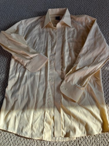 Eton, Vintage Eton Collared Button Up Shirt Yellow Large