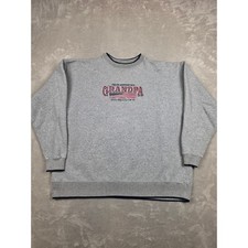 Vintage MC Sport Sweatshirt Mens 2X Gray True American Grandpa Flag Stained