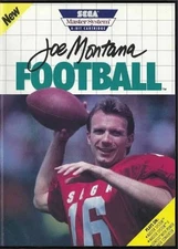 Sega Master System Joe Montana Football 8-Bit Cartridge 12x8in Metal Sign