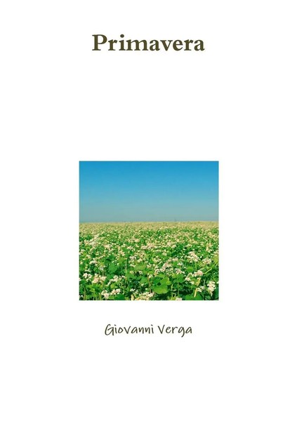 Primavera Giovanni Verga Taschenbuch Kartoniert / Broschiert Italienisch 2017-image