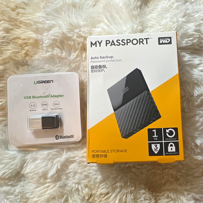 Western Digital WD My Passport 1TB Portable External HDD, with Bluetooth Adapter