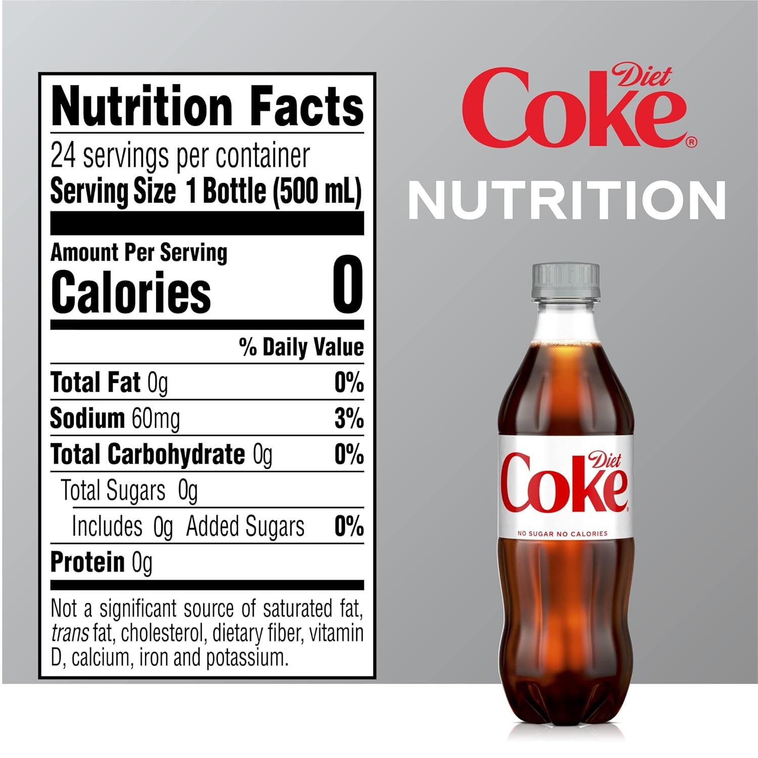 Diet Coke Diet Soda, 16.9 fl oz Bottles, 6 Pack - Cola Soft Drinks
