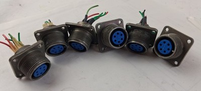 Lot of 6 Amphenol MS3102-14S06S 0414 Sockets