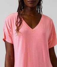 Athleta Nighttime Bliss Oversized Sleep Shirt , Bubblegum Pink, Small C4