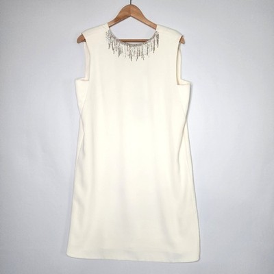 Art 365 Marella Fulvia Jeweled Tassel Necklace Cocktail Dress Women's Size 12